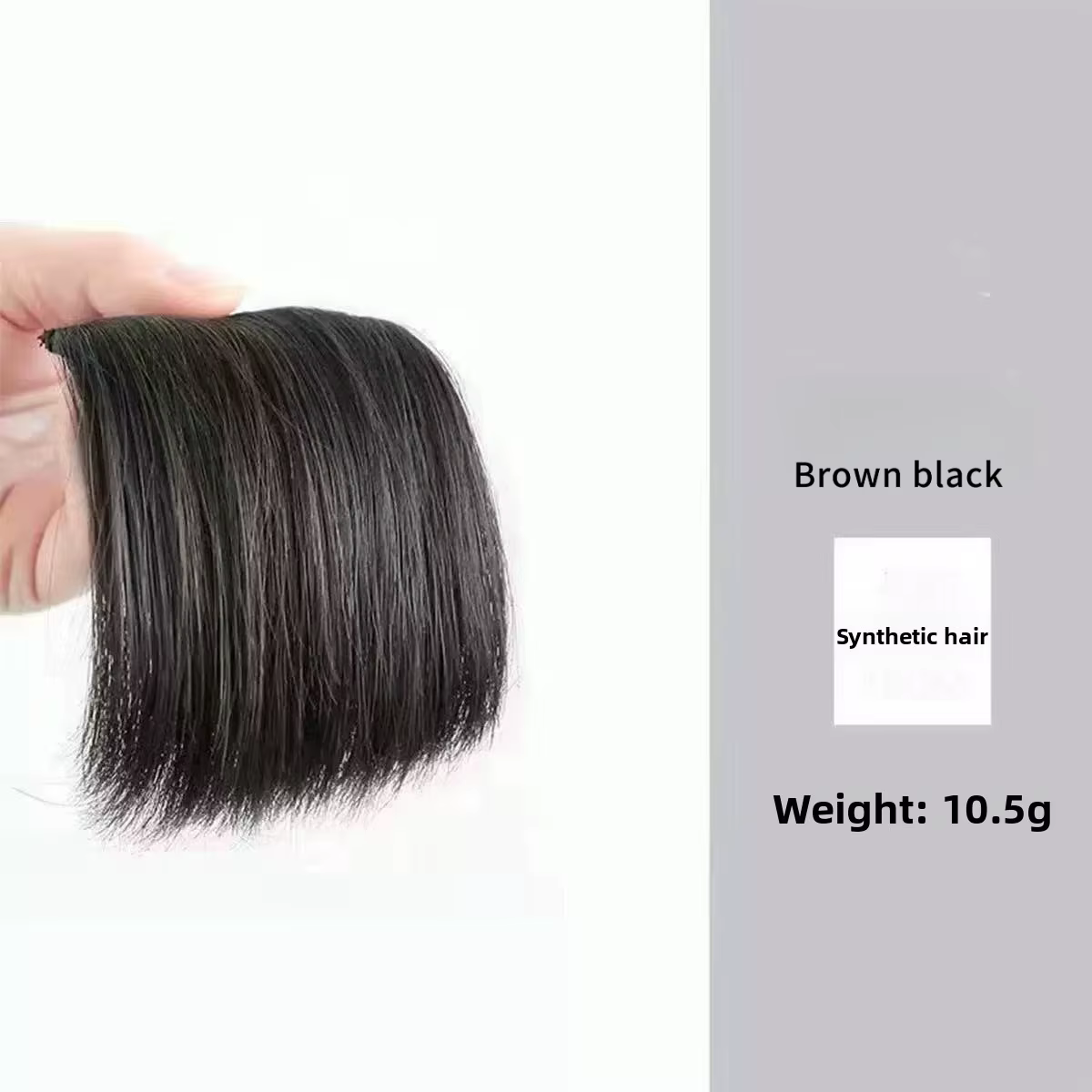 Extension capillaire synthétique courte et lisse, doublure Invisible des cheveux, couverture latéral