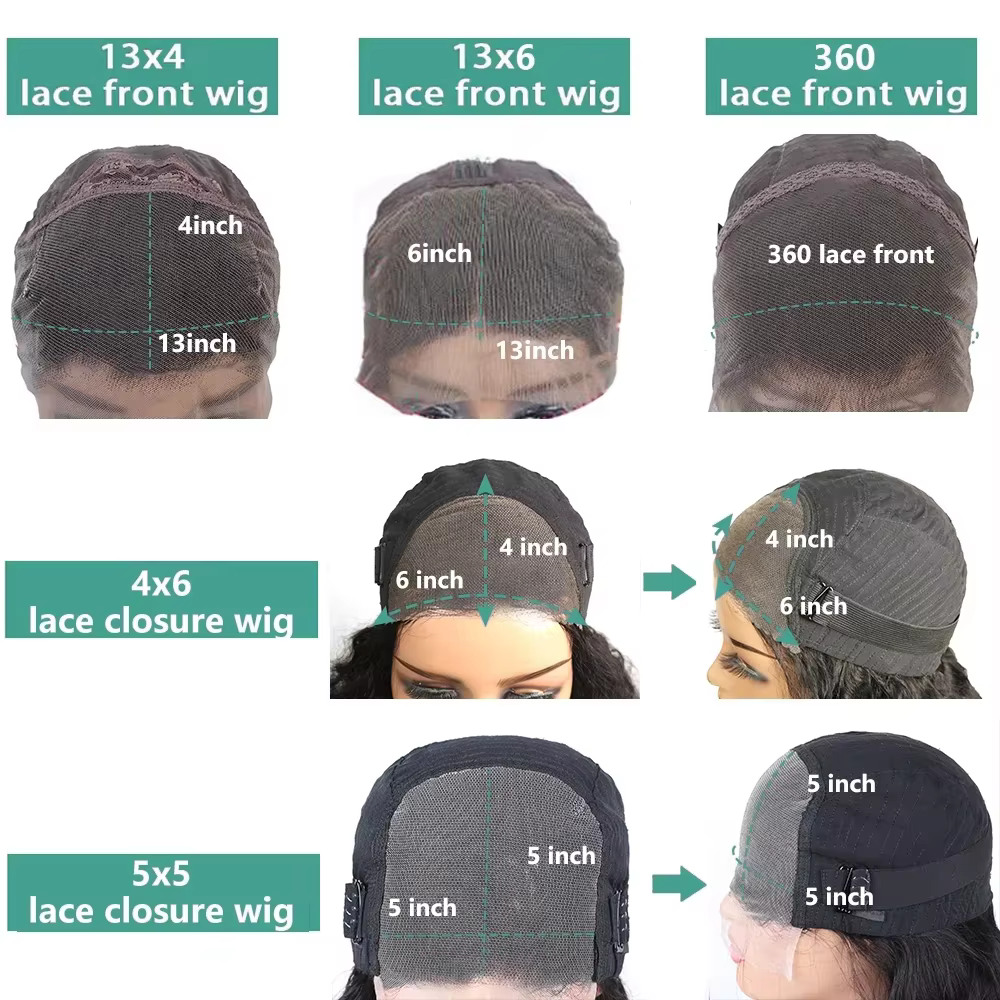 Perruque frontale en dentelle HD transparente 13x6, 180% Deep Wave, cheveux humains brésiliens boucl