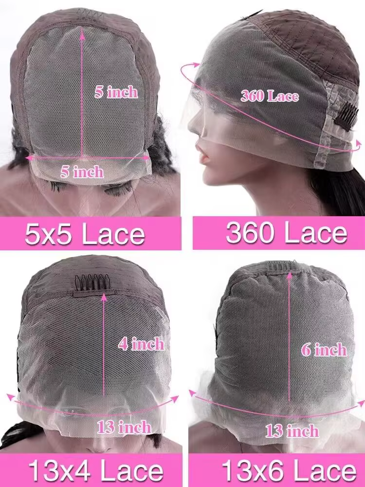 HD Transparent 13x4 13x6 vague de corps dentelle avant perruque pré plumée 360 dentelle frontale per