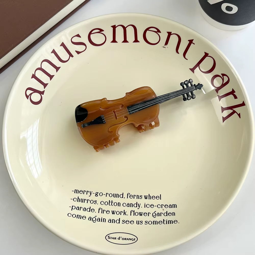 6 pinces à cheveux à griffes de violon. Style d'île unique et décontracté. Acétate, fait main. Haute