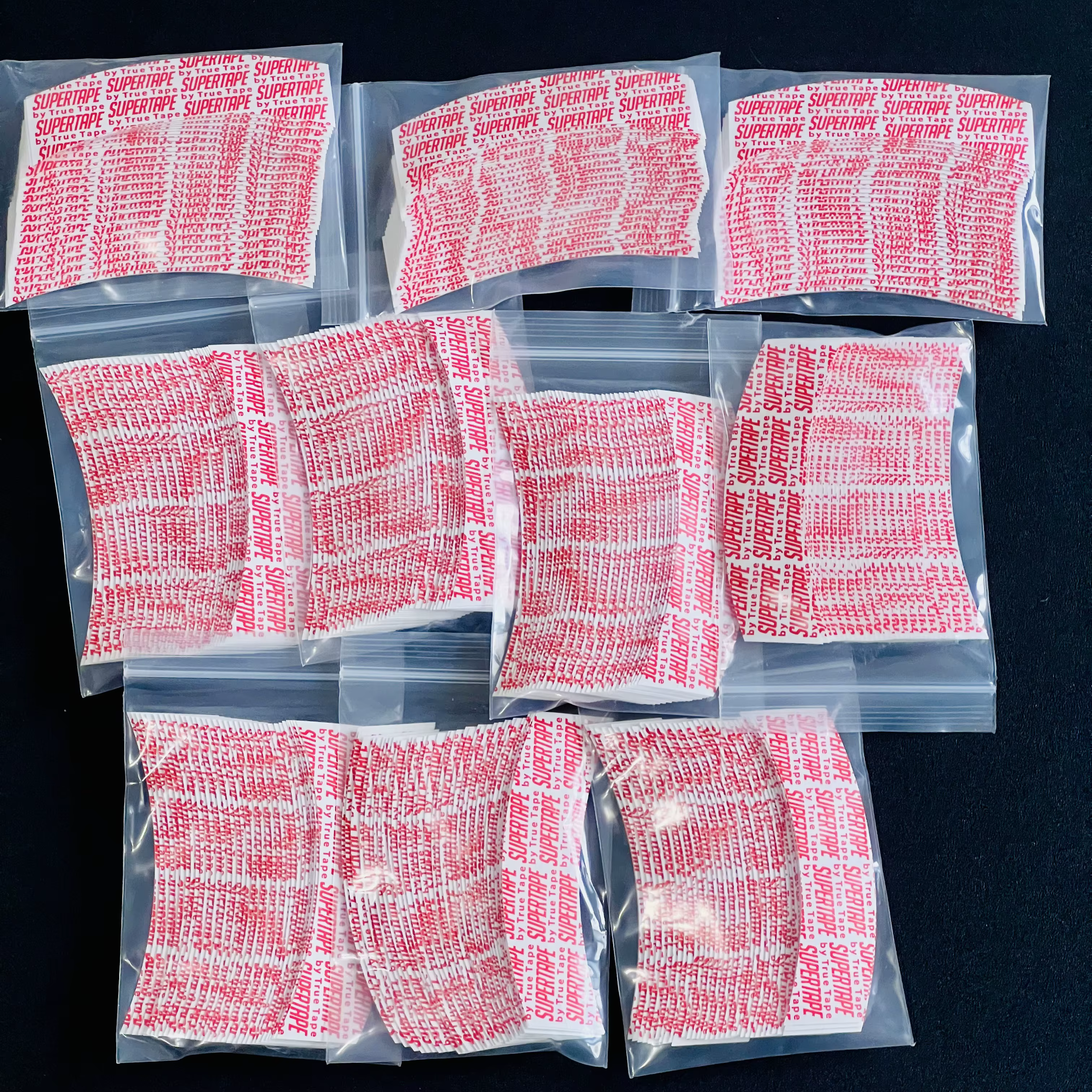 36 pièces ruban de marcheur incurvé Double face ultra tenir ruban système de cheveux ruban tenir col