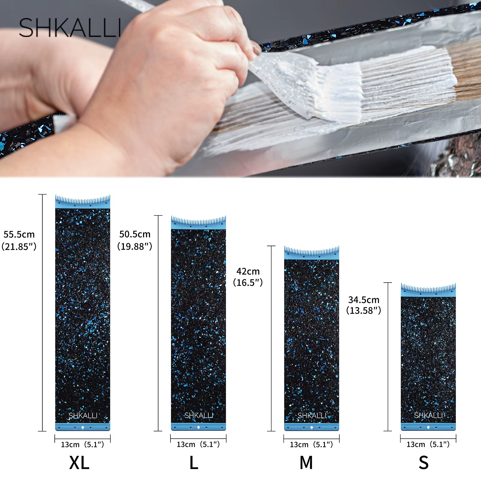 SHKALLI planche de coloration de cheveux professionnelle en Fiber de carbone avec peigne dents outil