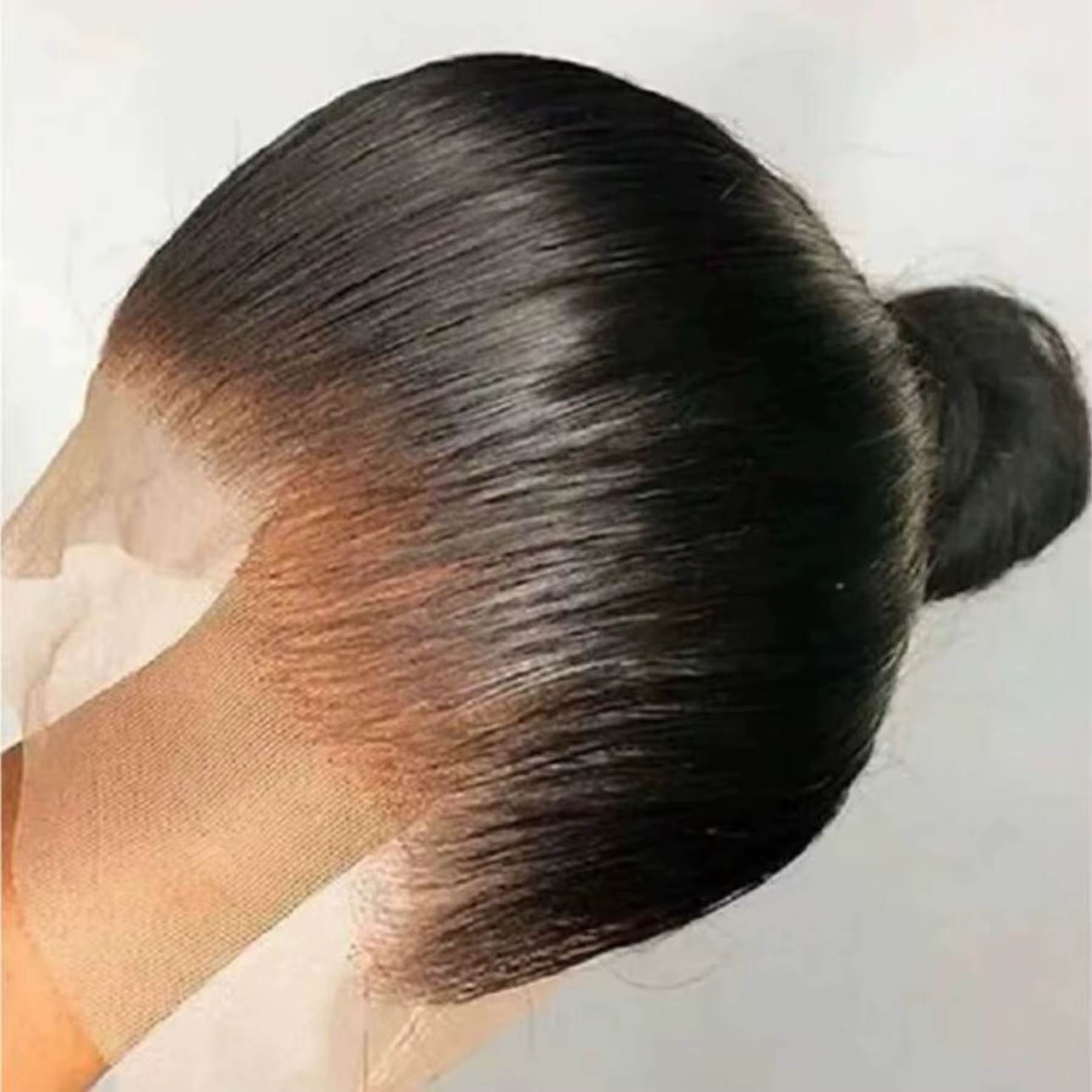 Perruque Lace Frontal Wig synthétique lisse et soyeuse, cheveux doux, 13x4, queue de cheval pour fem