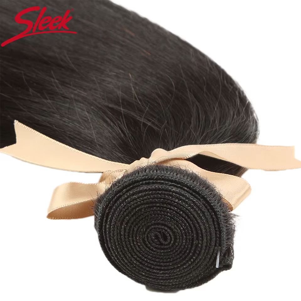 Mèches Brésiliennes Naturelles Remy Lisses Rose, Rouge, Orange, Extensions de Cheveux pour Femme