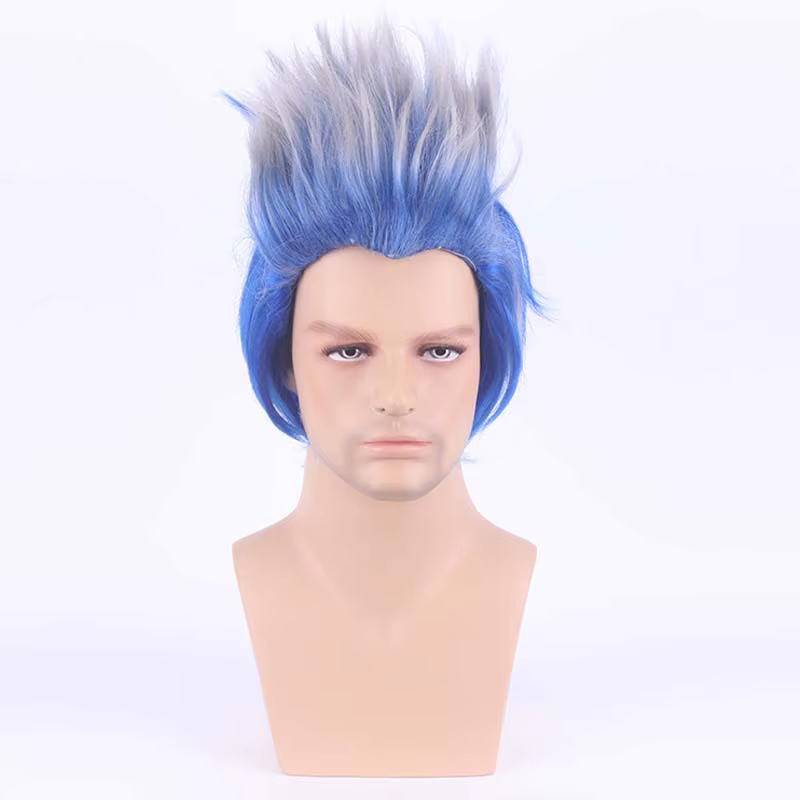 Perruques de cheveux synthétiques Anime pour hommes, Bright Beauty Tip, Méchant du film, Hadès, Desc