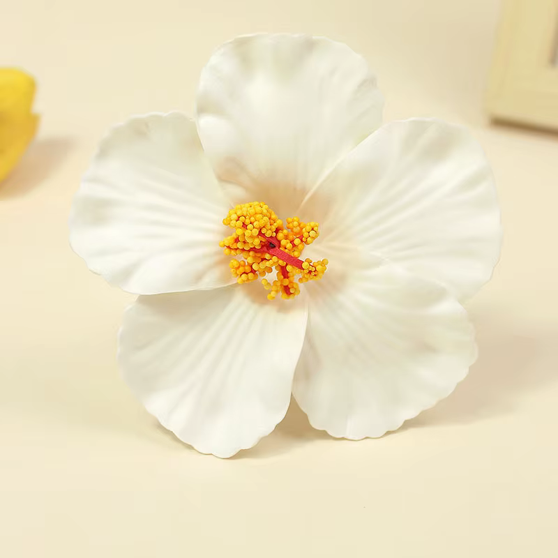 Pince à cheveux fleur hawaïenne pour femmes filles romantique bohème fleur côté frange pince BB pinc