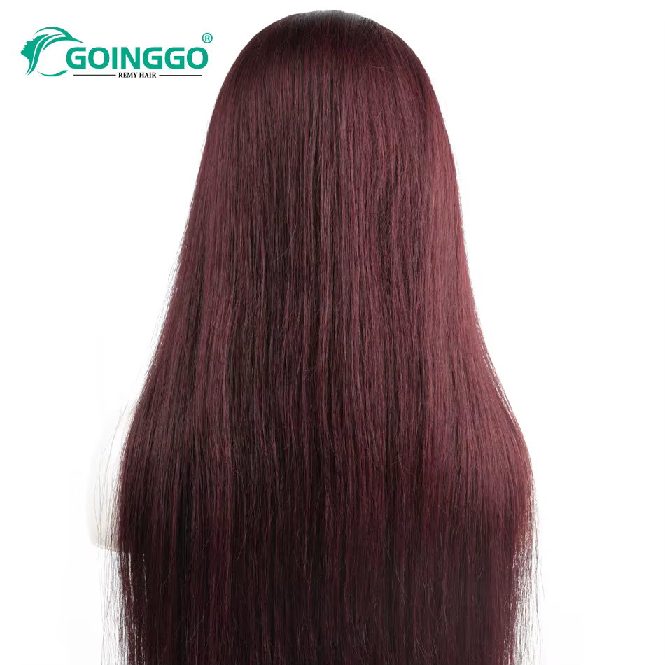 3/4 cheveux humains demi perruque faite à la Machine cheveux longs raides 14-28 pouces brésilien Rem