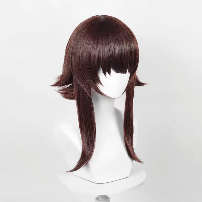 Perruque de Cosplay Anime Megumin 32cm, cheveux courts, perruques synthétiques résistantes à la chal