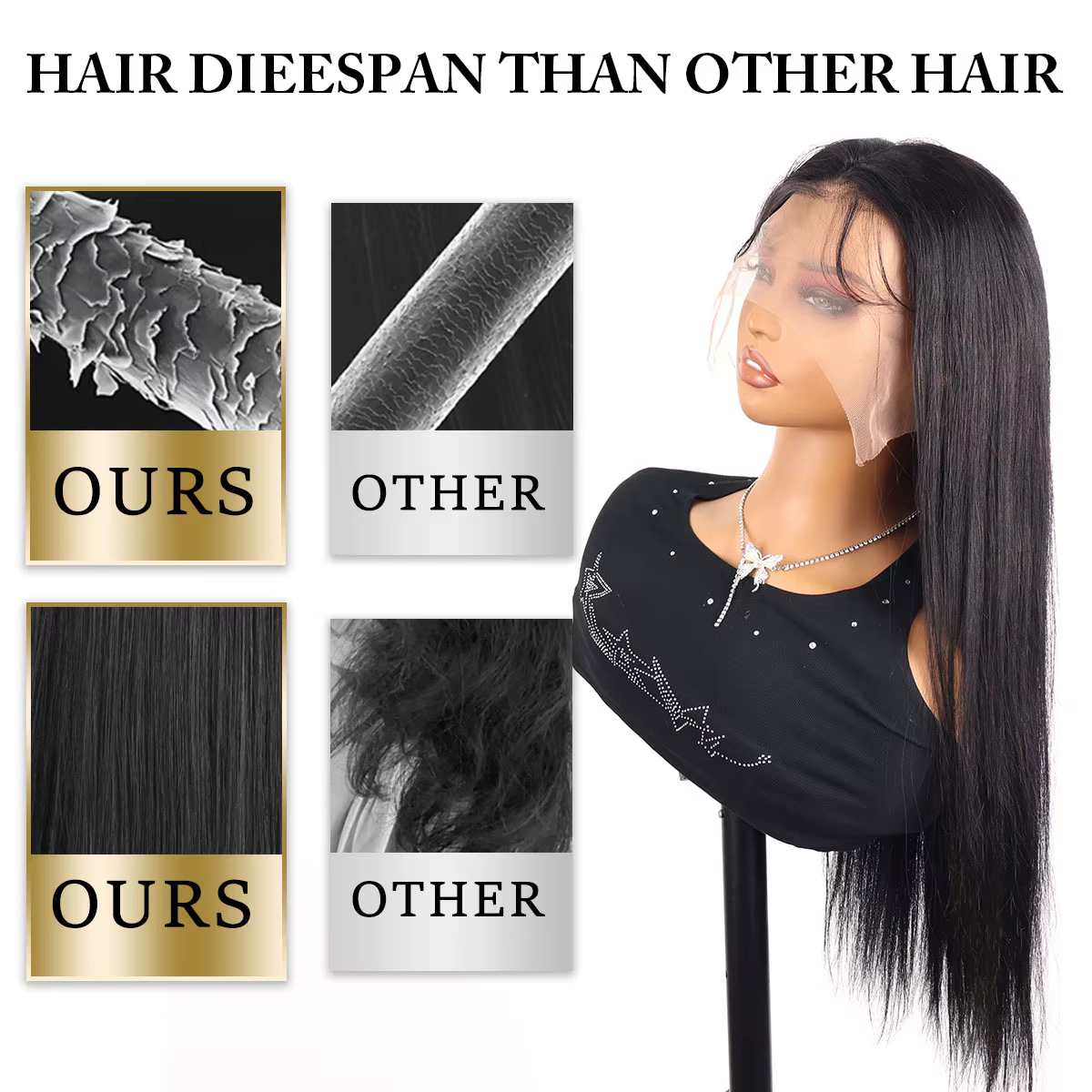 220% 40 42 pouces 13x6 os droit HD dentelle avant perruques de cheveux humains brésilien pré plumé 2