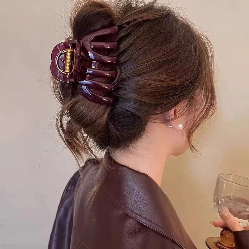 Nouvelle conception, pince à cheveux en forme de citrouille de qualité supérieure pour femmes, ornem