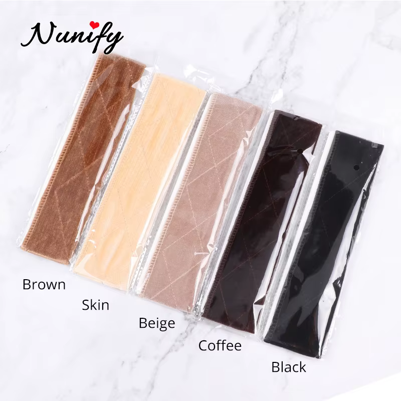 1 pièces perruque Grip bande marron velours bandeau écharpe tête bandeau de cheveux Extra tenir perr
