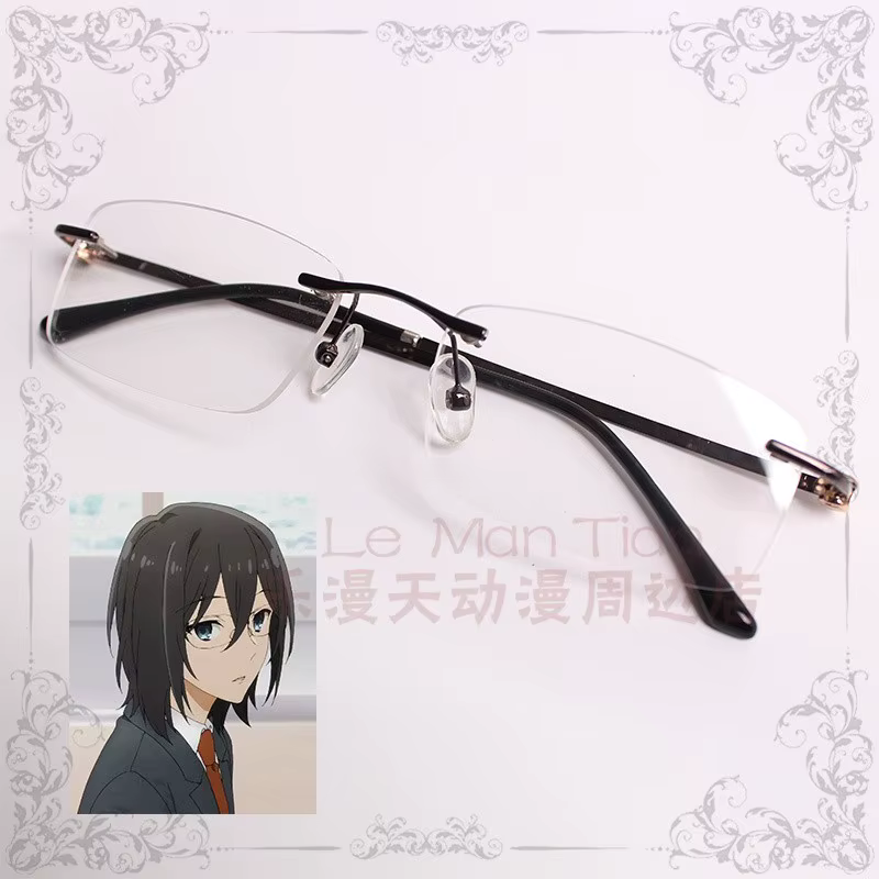 Horimiya-Perruque de Cosplay Synthétique Noire, Queue de Cheval Courte et Lisse