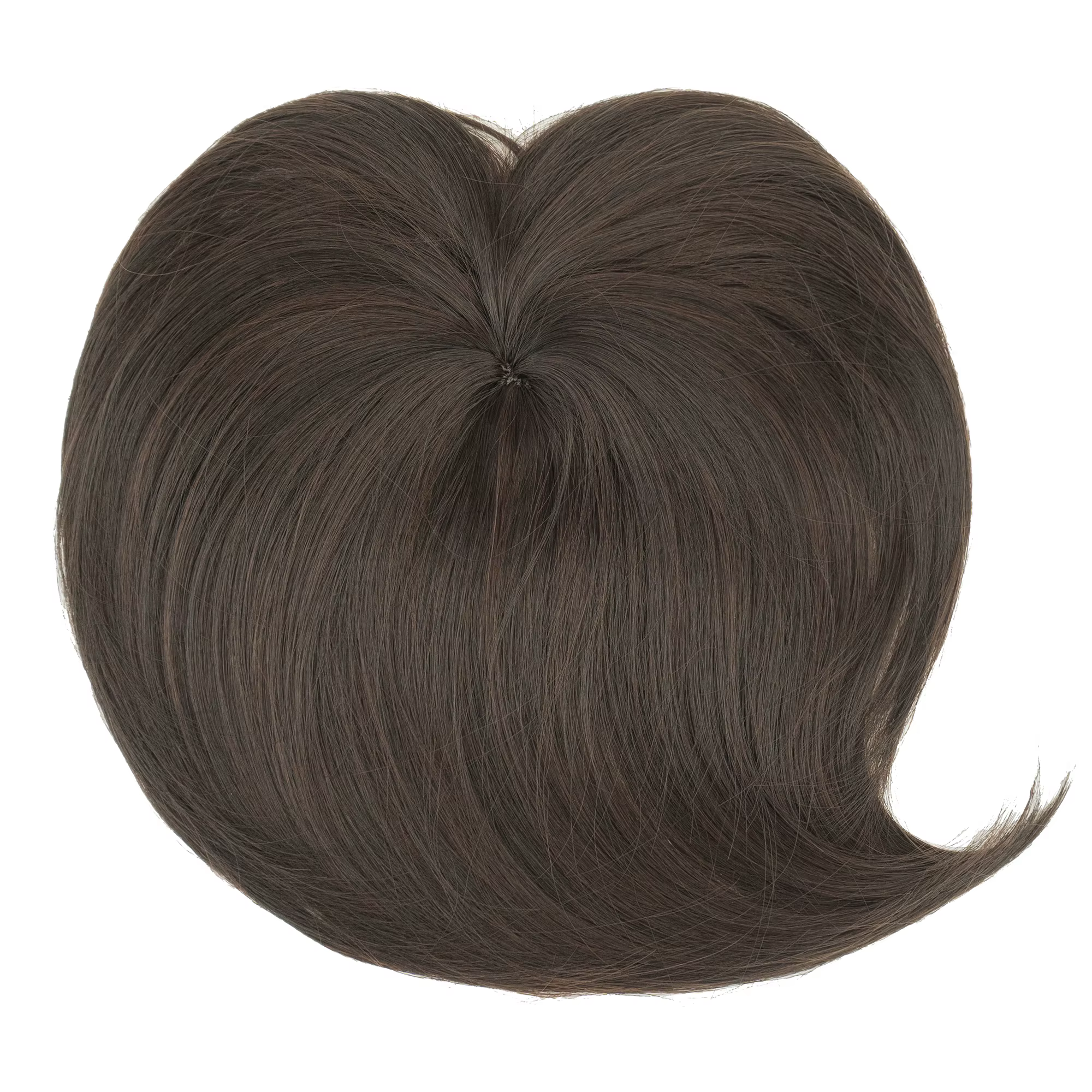 Soowee cheveux synthétiques Topper avec frange Invisible 3D cheveux toupet postiches fermetures de c