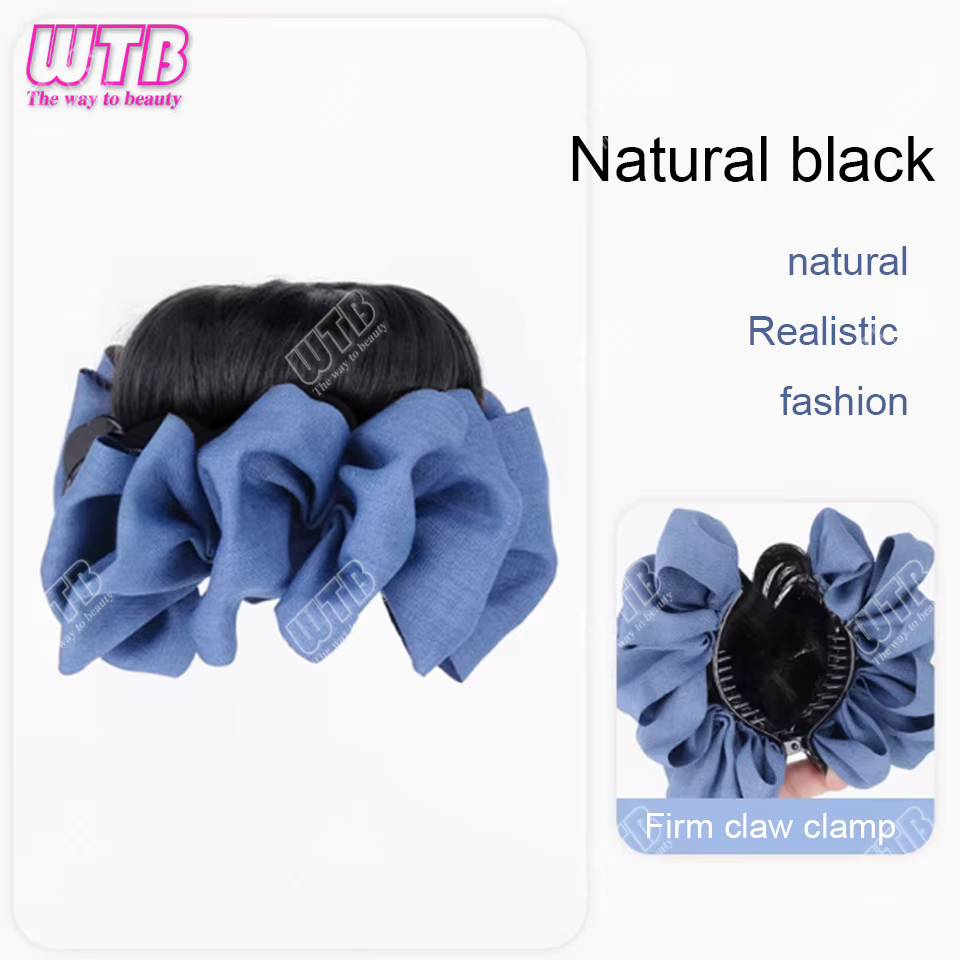 Nouvelle mode femmes chignon synthétique avec accessoires de cheveux pince à saisir Maruko tête perr