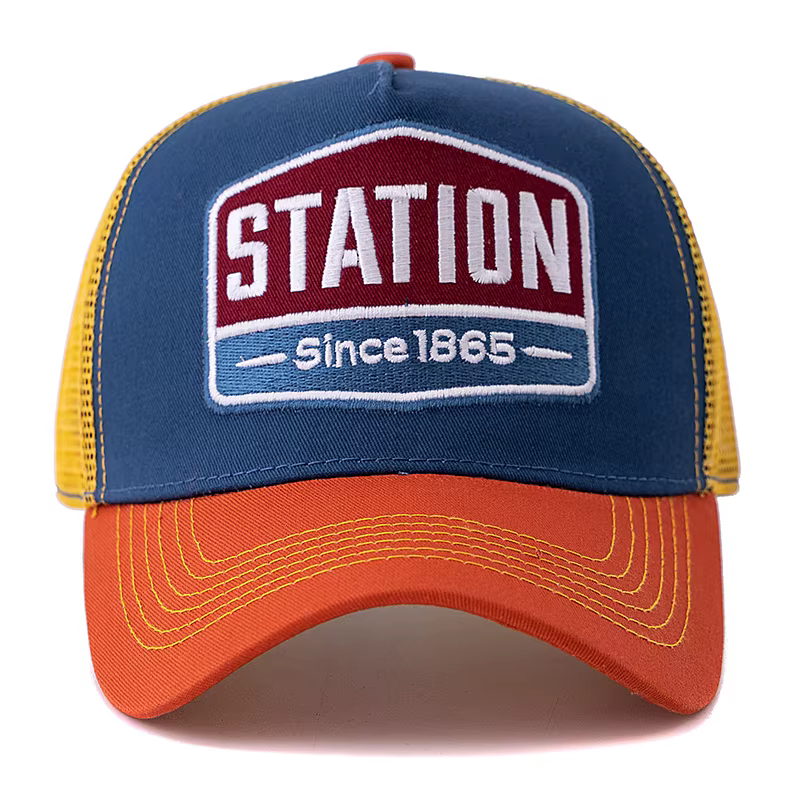 Casquette de Baseball unisexe, en maille, motif de lettres de STATION classique, pour hommes et femm