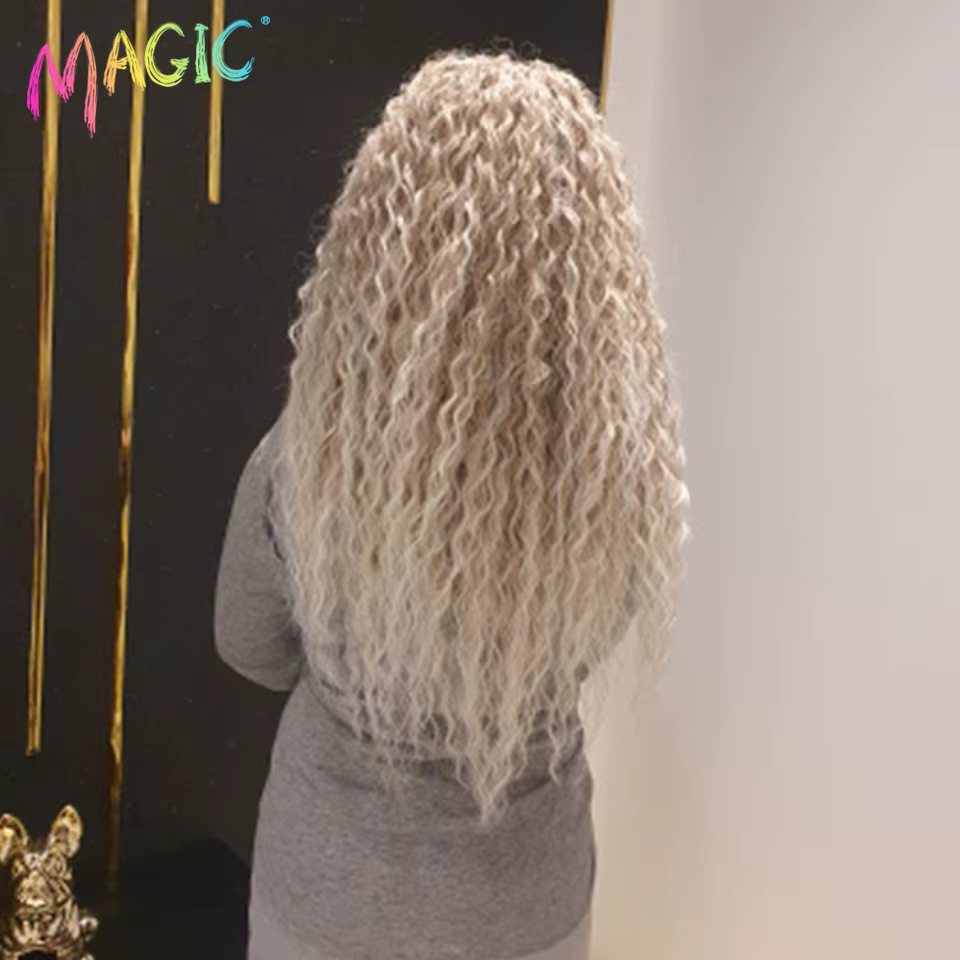 Magique Ariel Curl cheveux vague d'eau torsion Crochet cheveux synthétique tresse cheveux Ombre Blon