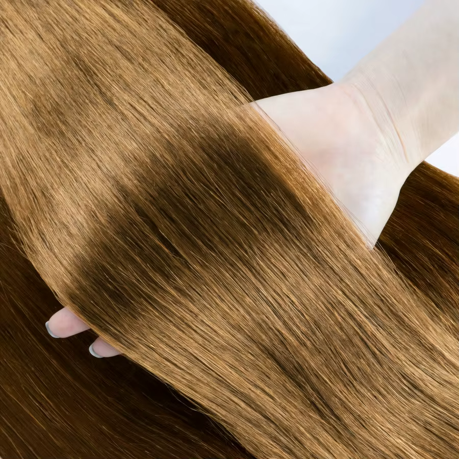 Extensions de cheveux naturels à clipser avec 5 clips dans une seule pièce, cheveux brésiliens lisse