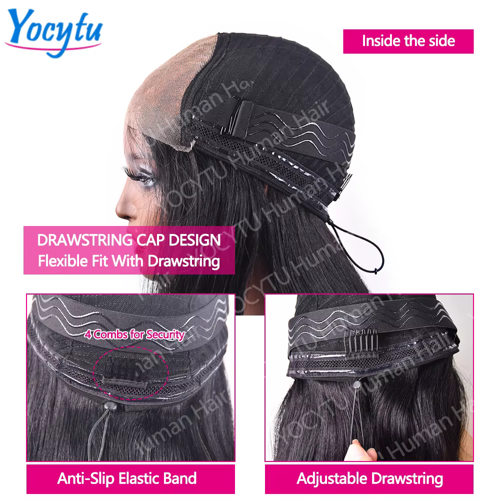 30 Pouces Perruques Cheveux Humains Perruques Cheveux Humains Sans Colle Droites Perruques Frontales