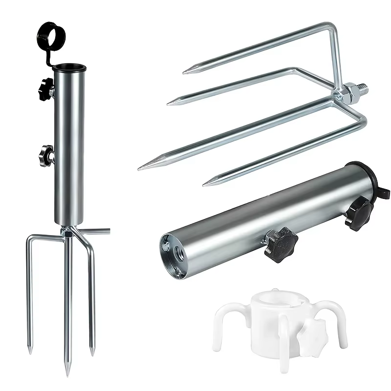 Structure de tente de camping avec piquets de fixation au sol - Une structure robuste adaptée pour l