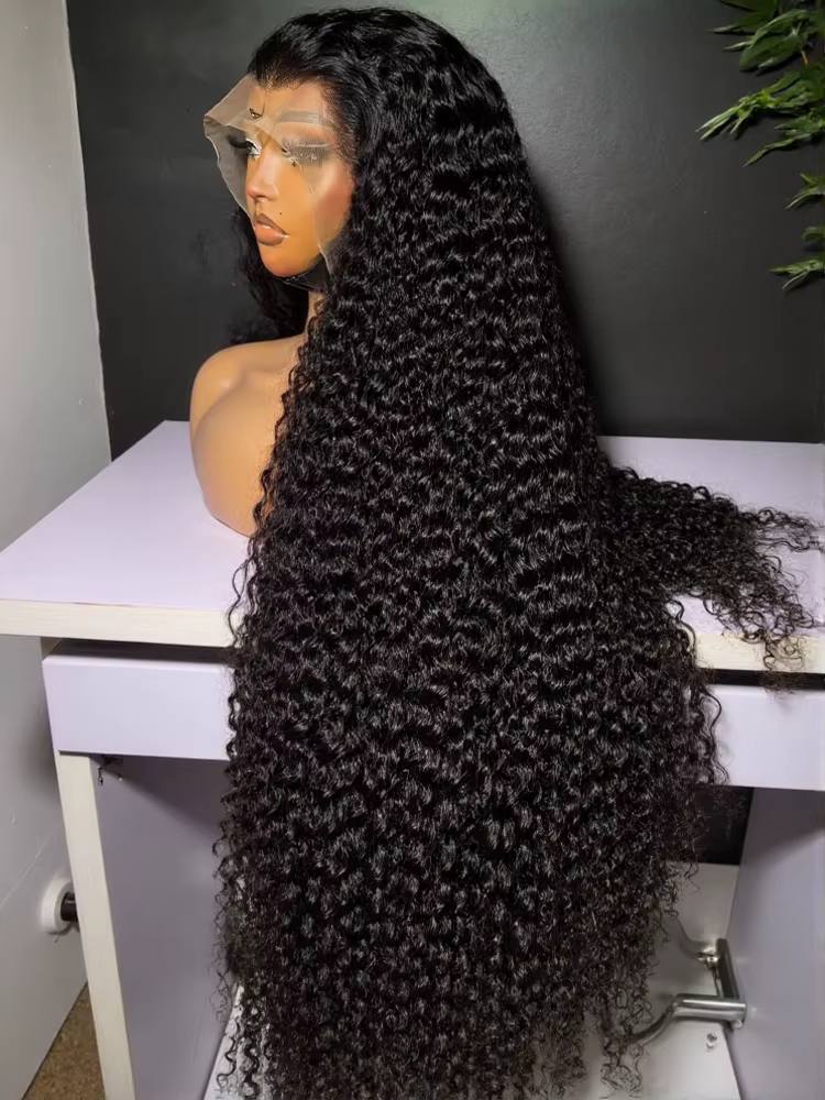 Perruque brésilienne en cheveux humains, ondulations profondes, 13x4 13x6, dentelle HD, 30 40 pouces