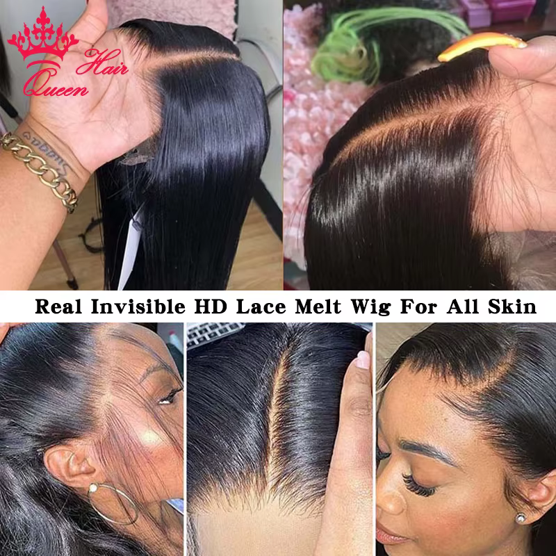 Small Cap Size Wig Queen Hair Real HD Lace Wig Raw Human Hair FULL Frontal Closure HD Melt Skin Lace