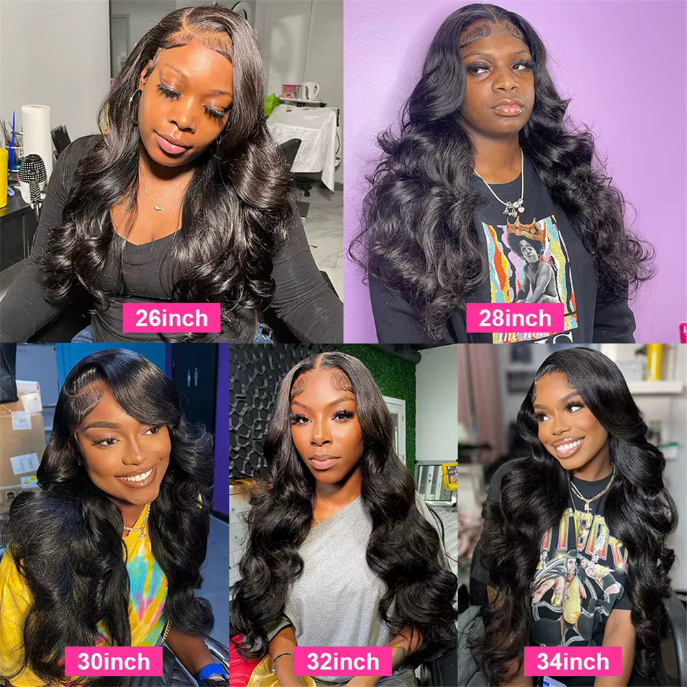 Perruque Lace Front Bling Hair 180% densité, ondulations naturelles, 13x4, 13x6, 4x4, 360 Lace, chev