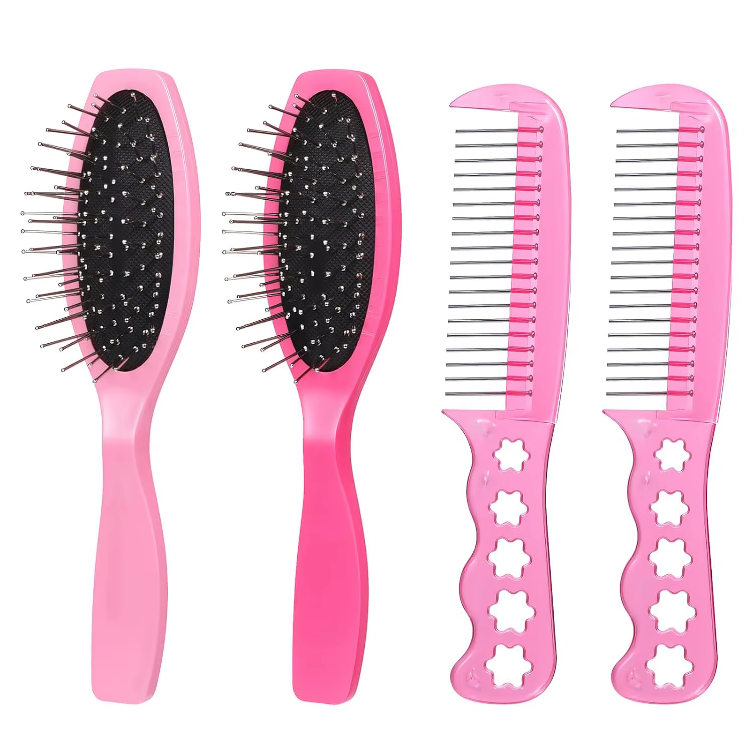 Lot de 4 brosses à perruque, brosses à cheveux pour poupées, brosses à perruque pour cheveux synthét