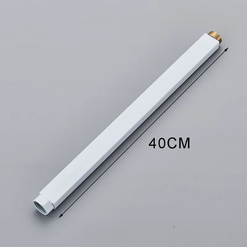 Tube d'extension rond/carré 30/40CM pour robinet de douche, Tube d'extension supplémentaire, couleur