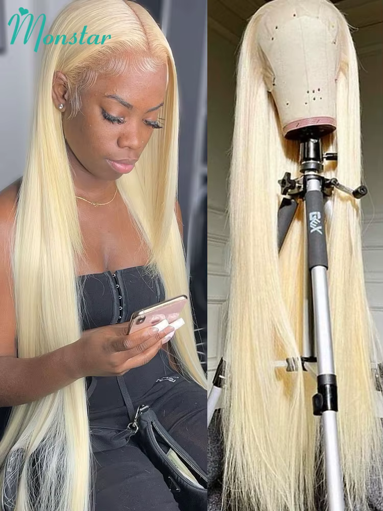 13x4 13x6 360 HD Transparent 613 couleur blond miel avant de lacet perruques de cheveux humains pour