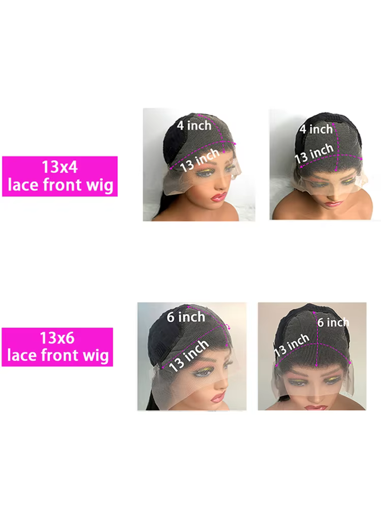 40 44 pouces vague profonde dentelle perruques de cheveux humains 13x4 13x6 Hd transparent vague pro