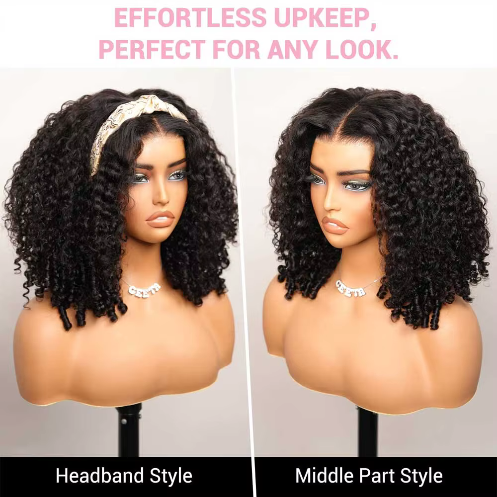250% densité birman bouclés perruque de cheveux humains 13x4 HD Transparent dentelle frontale perruq