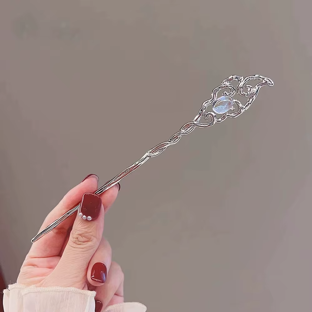 Épingle à cheveux française pour femmes, accessoires pour cheveux, étoiles douces, lune, pierres pré