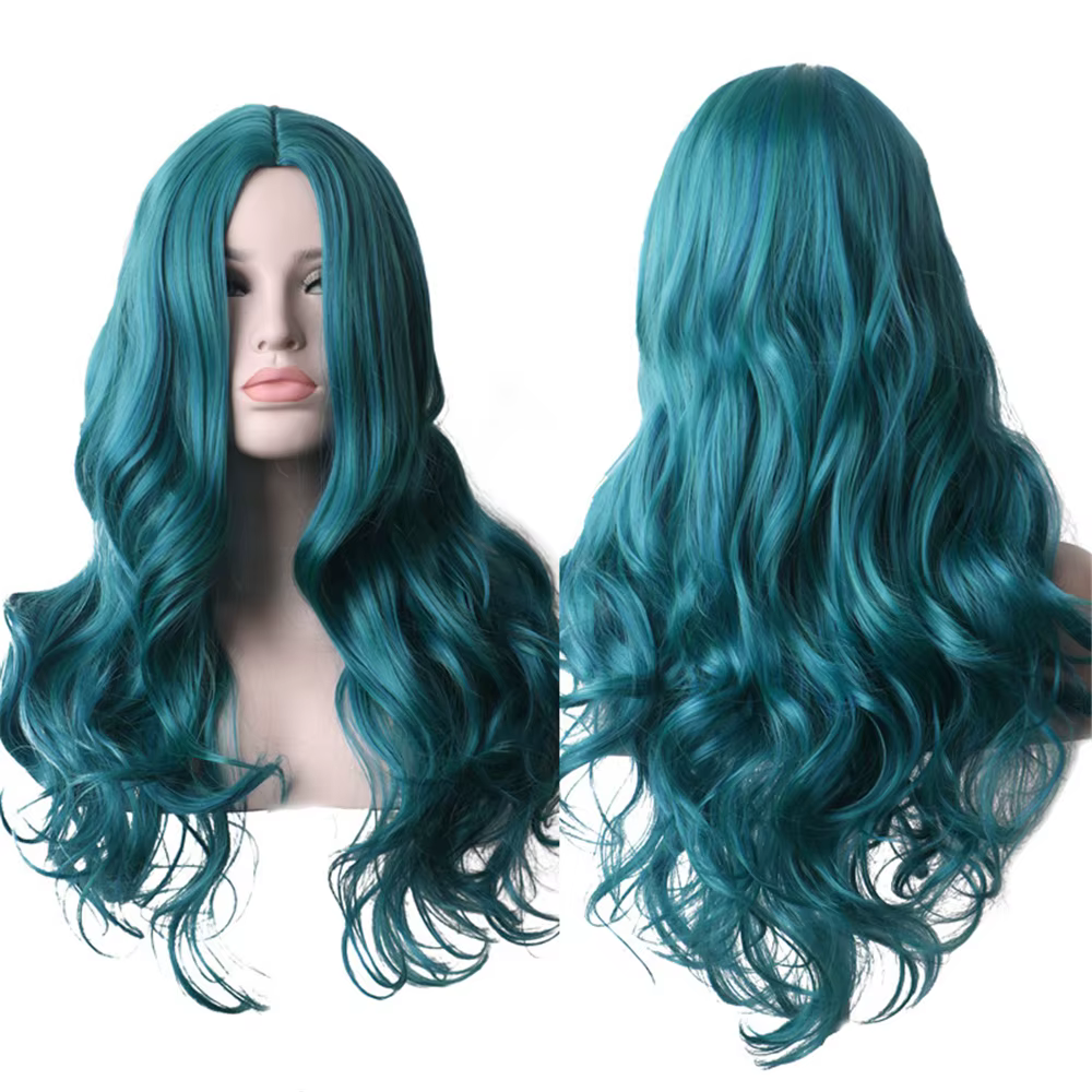 Perruques de Costume longues de cheveux synthétiques pour femmes perruque colorée perruque de Cospla