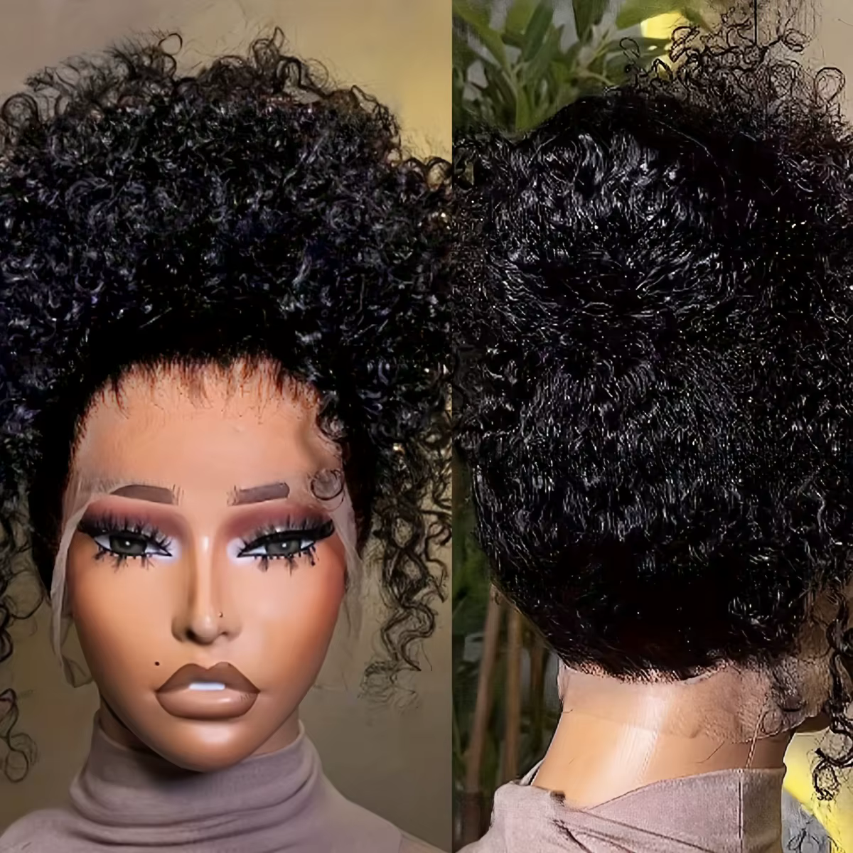 Perruque Lace Front Wig 360 HD sans colle pour femmes, cheveux humains, Deep Wave, 13x4, 13x6, avec 