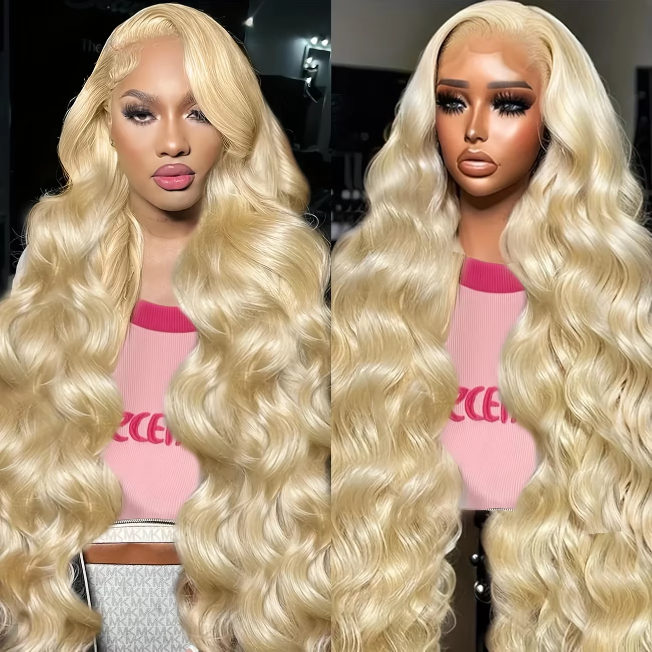 Perruques de cheveux humains blondes 613, ondulées, avec dentelle transparente HD 13x4 13x6, densité
