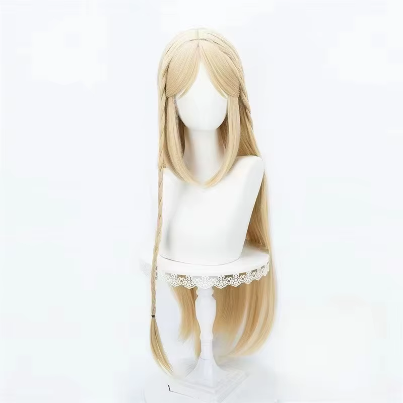 Elf Cartethyia Cosplay perruque synthétique longue perruque droite Anime Coser jolie fille fibre rés
