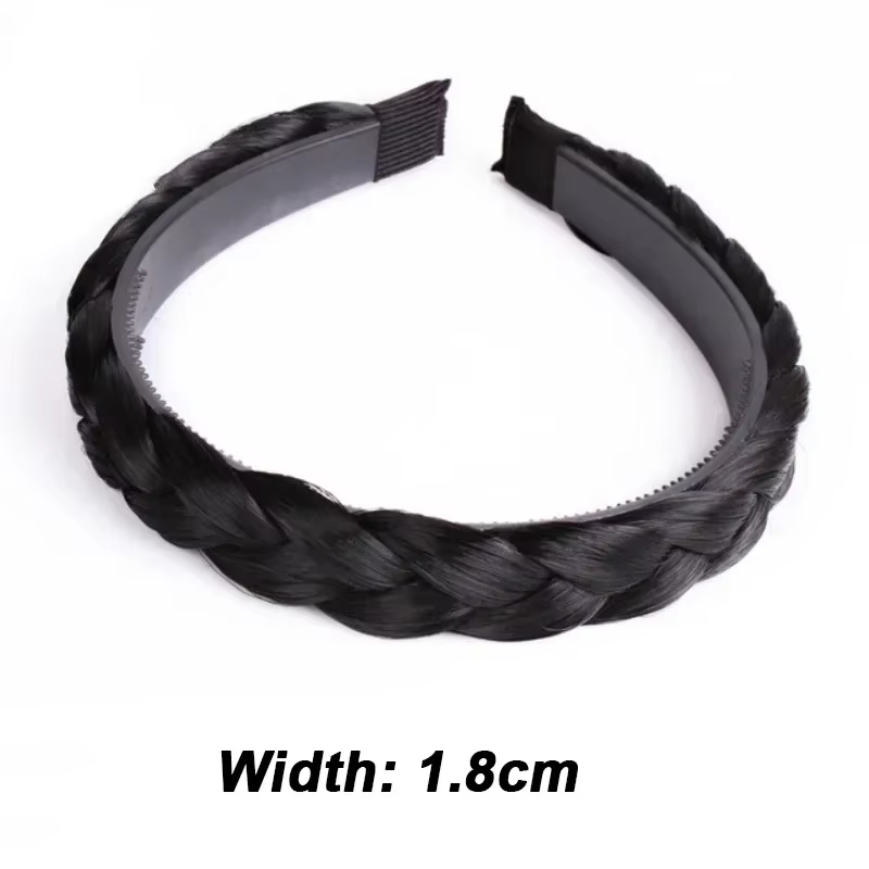 Twist perruque bandeaux pour femmes larges tresses en arête de poisson bandeaux à la main tête cerce
