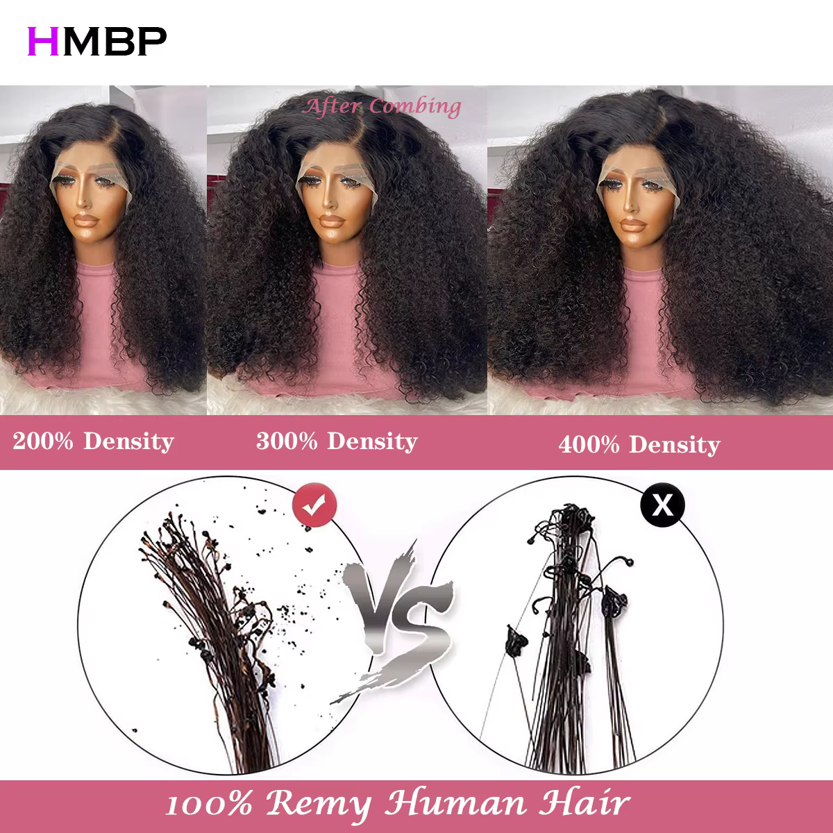 Perruque Lace Frontal Wig sans colle naturelle, cheveux Afro crépus bouclés, 13x6 Hd, haute densité,