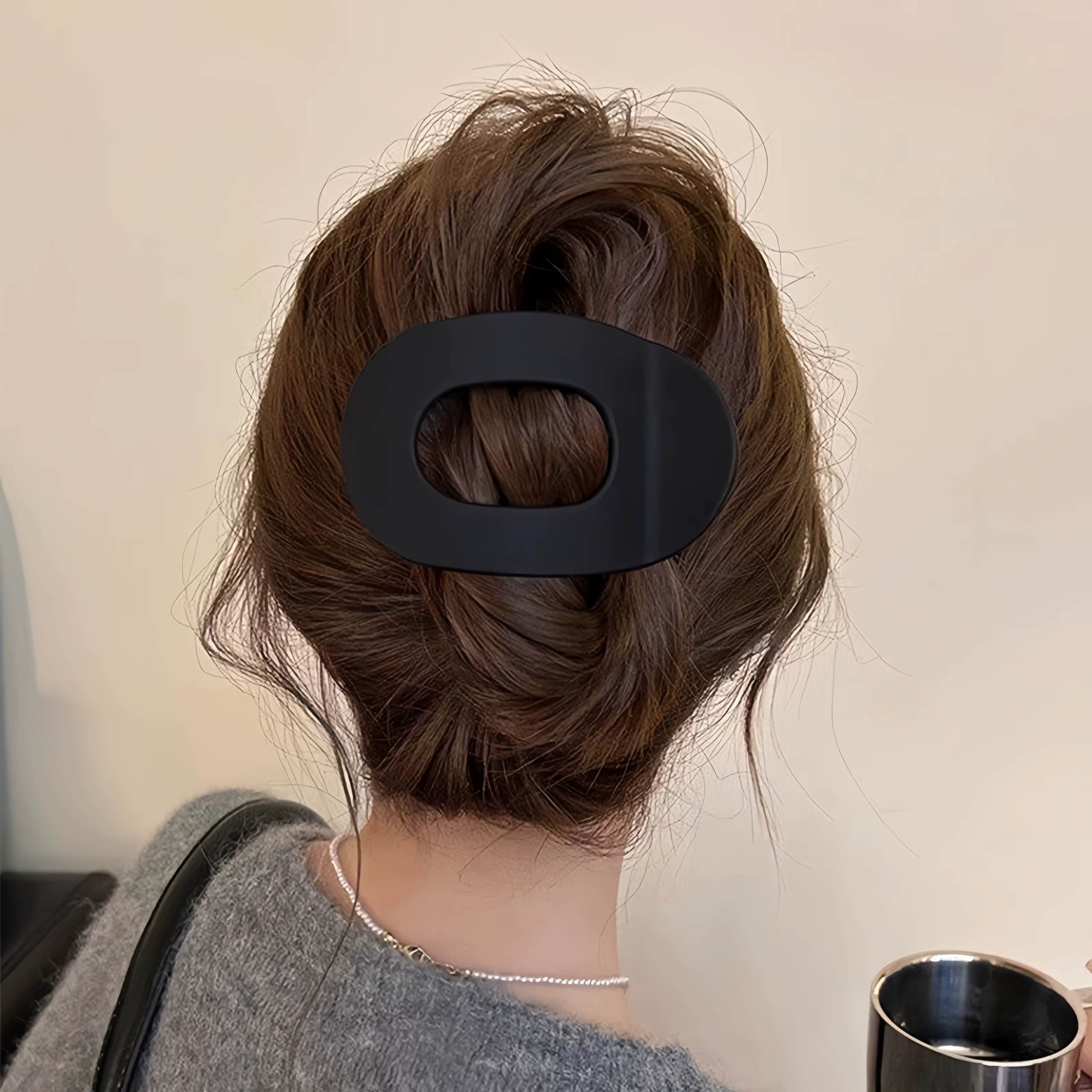 Pinces à cheveux coréennes élégantes, crabe mat, acide acétique, cuillère, épingle à cheveux, nouvel