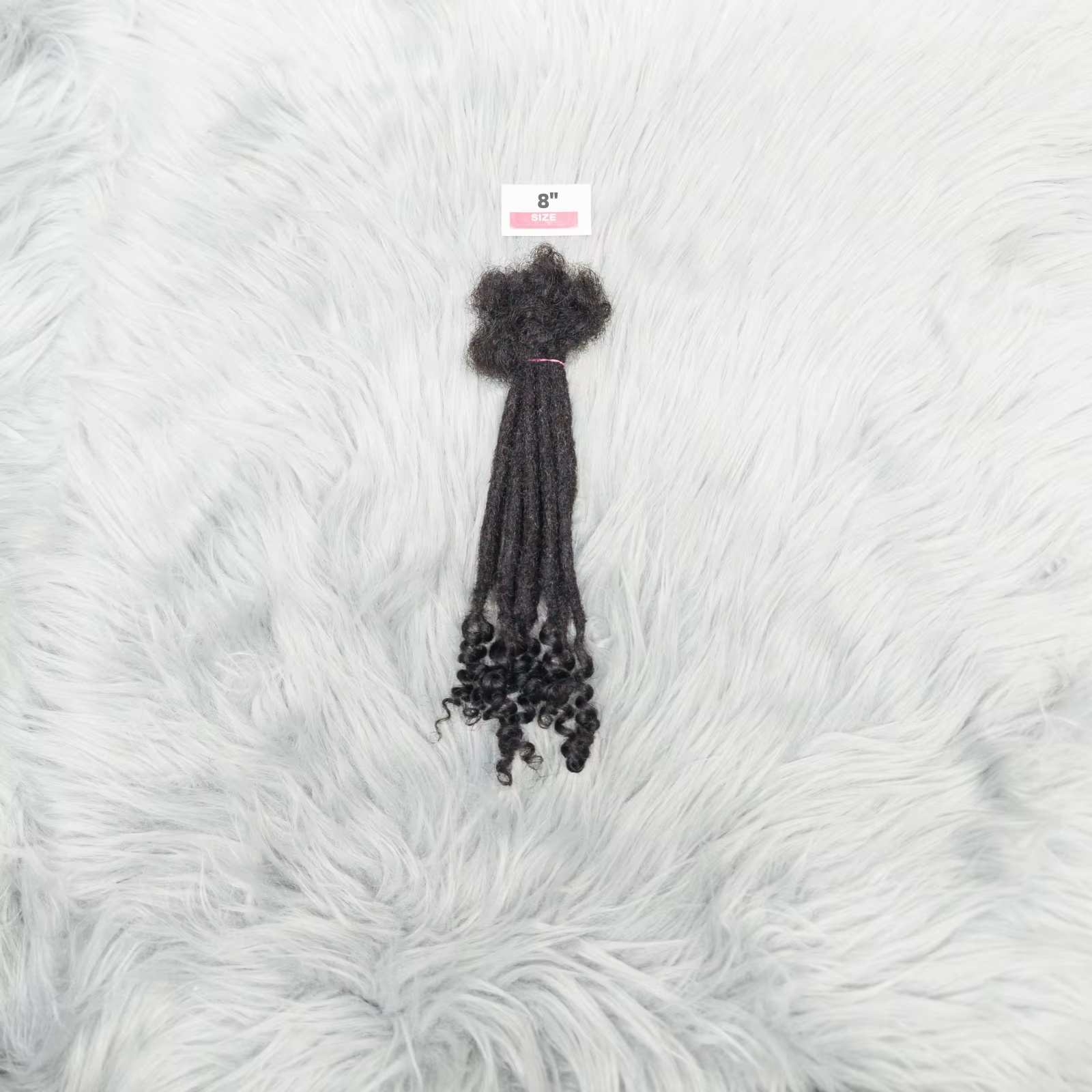 Extensions de dreadlock de cheveux humains naturels avec extrémités bouclées 8-12 pouces Extension d