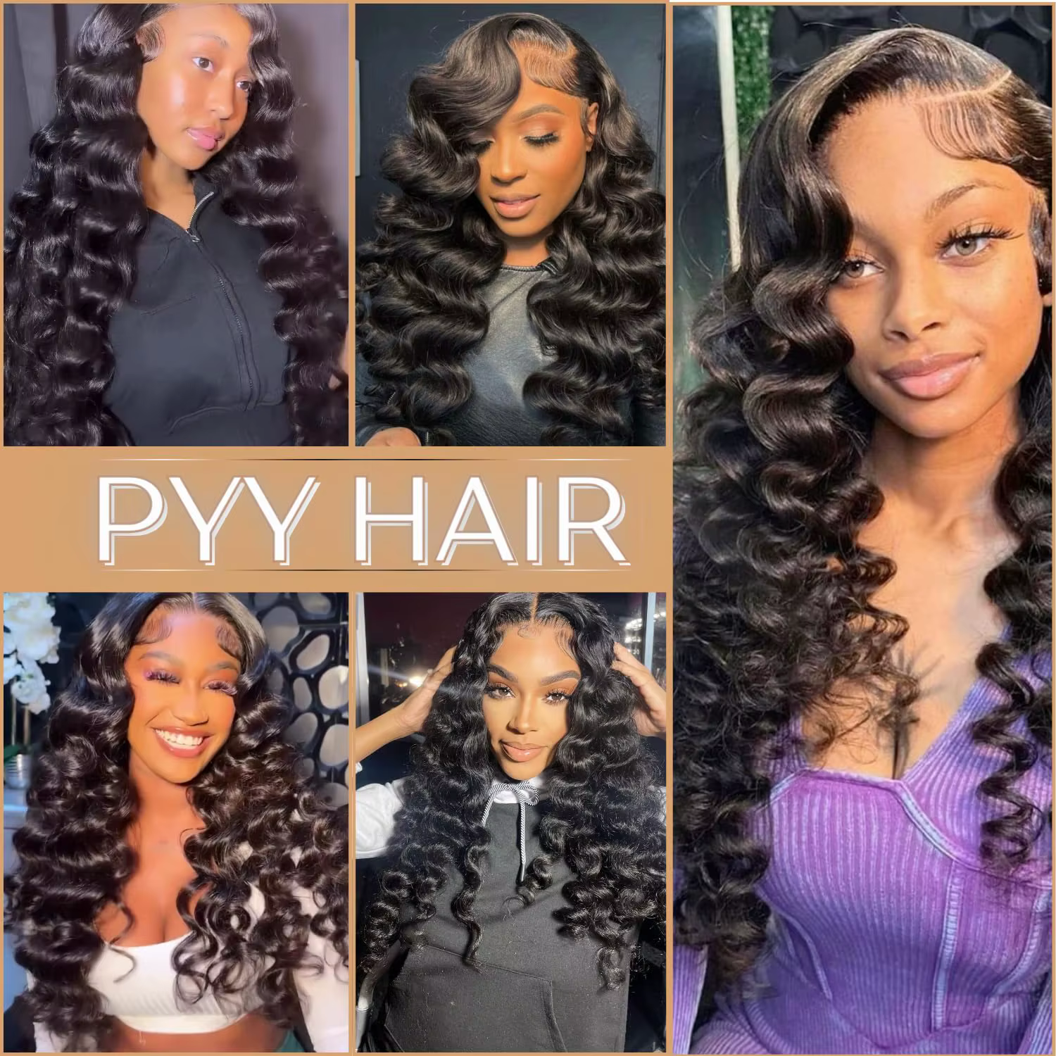 Perruques Lace Front HD Loose Deep Wave en Cheveux Humains Noirs Naturels Pré-Pluckées avec Baby Hai