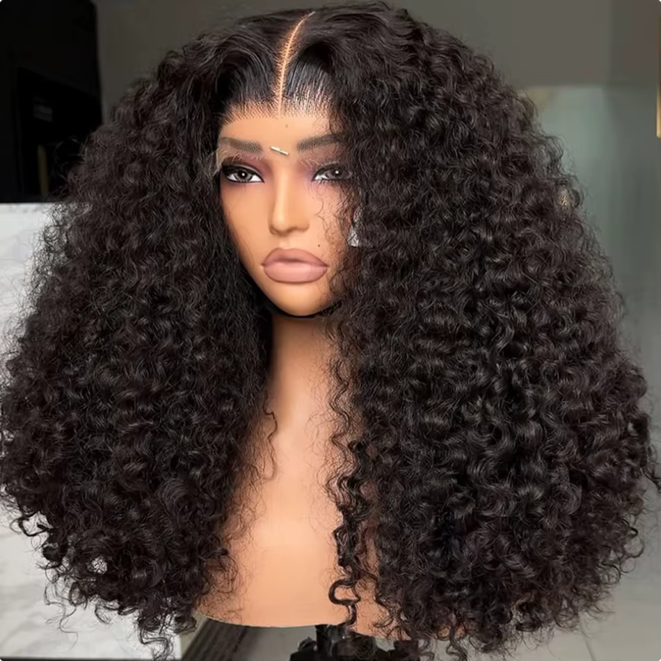 Perruque BOB bouclée cheveux humains 330 densité 5x5 HD dentelle fermeture vague profonde perruques