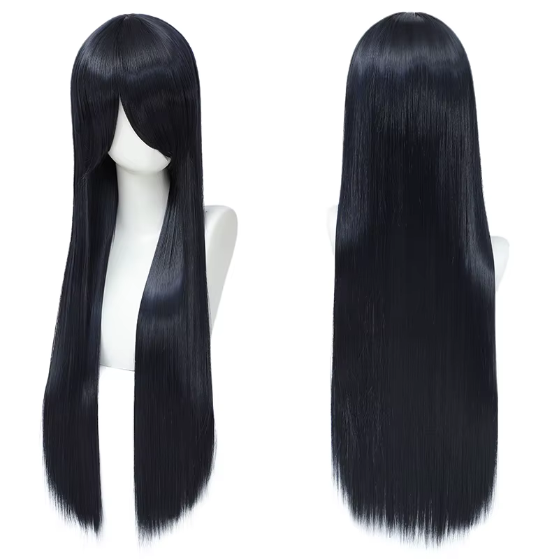 Perruque Cos, cheveux longs et raides colorés polyvalents au quotidien, Anime, couverture de perruqu