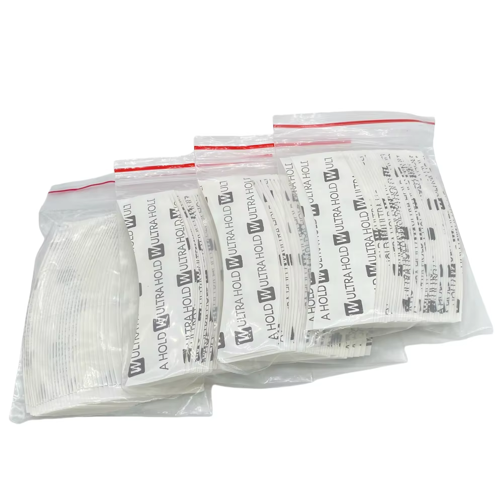 36 pièces 4 formes 7.6 cm * 2.2 cm blanc Ultra tenir ruban dentelle avant bande arc double face ruba