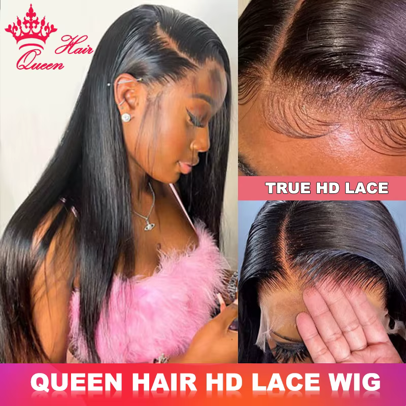 Real Invisible HD Lace Front Wig Pre Plucked 13x6 13x4 6x6 5x5 True HD Lace Frontal Wig Virgin Raw H