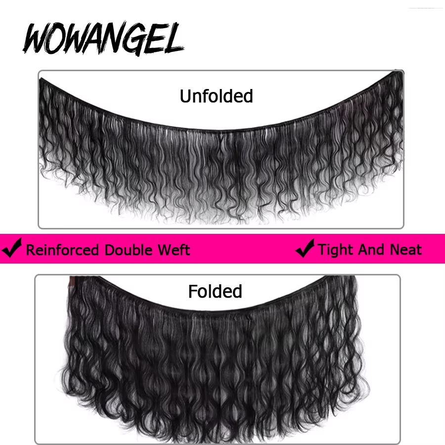 Mèches 100% naturelles Body Wave non traitées de qualité 12A, Extensions de cheveux humains pour fem