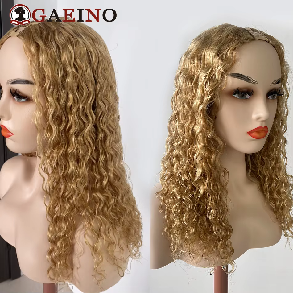 180 densité vague d'eau U partie cheveux perruques P27-613 # vrais cheveux humains pas laisser U par