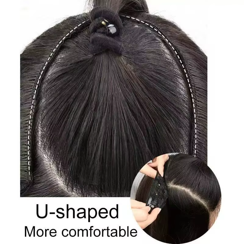 22/24 pouces synthétique en forme de V couches 4 Clips longue Extension de cheveux raides mode posti