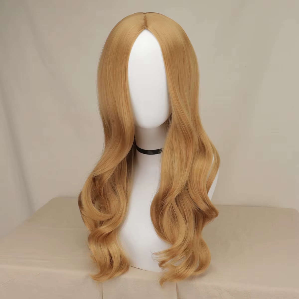 Perruque synthétique bouclée Megan Cosplay, M3GAN, longue vague, marron, vidéo, fête d'Halloween, co