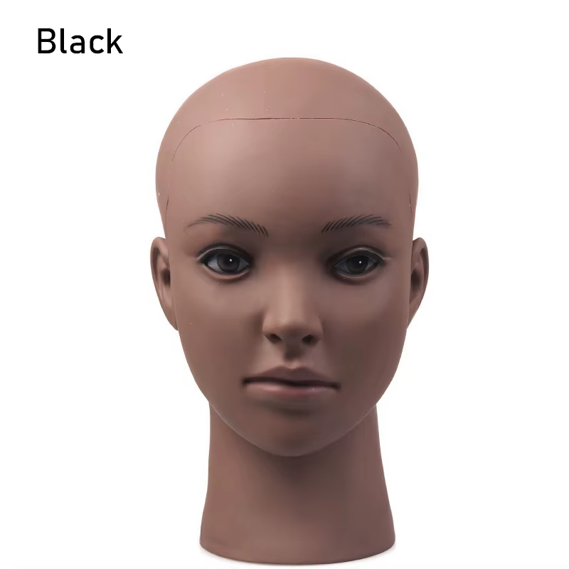 Tête de Mannequin chauve femme cosmétologie professionnelle maquillage du visage tête de poupée pour